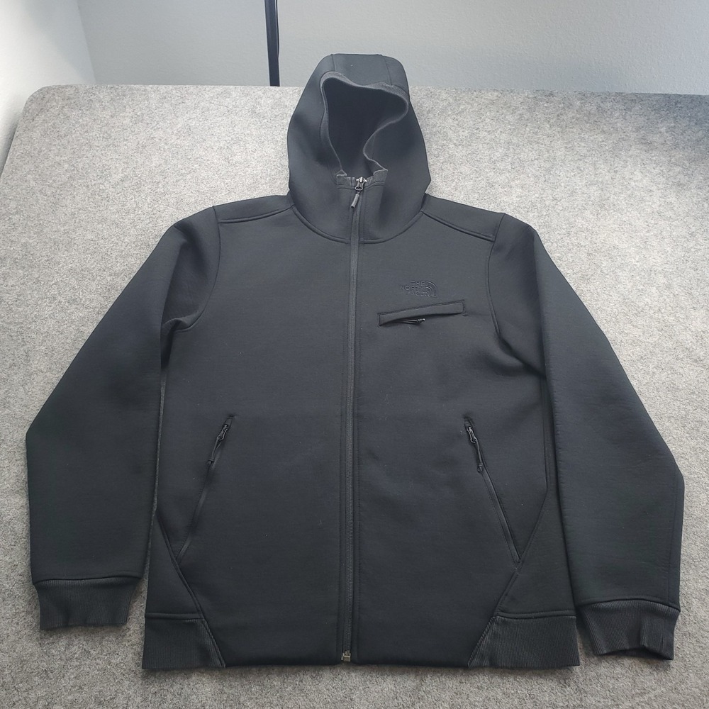 THE NORTH FACE Hoodie Mens Medium Thermal 3D Funnel Full Zip Jacket Black